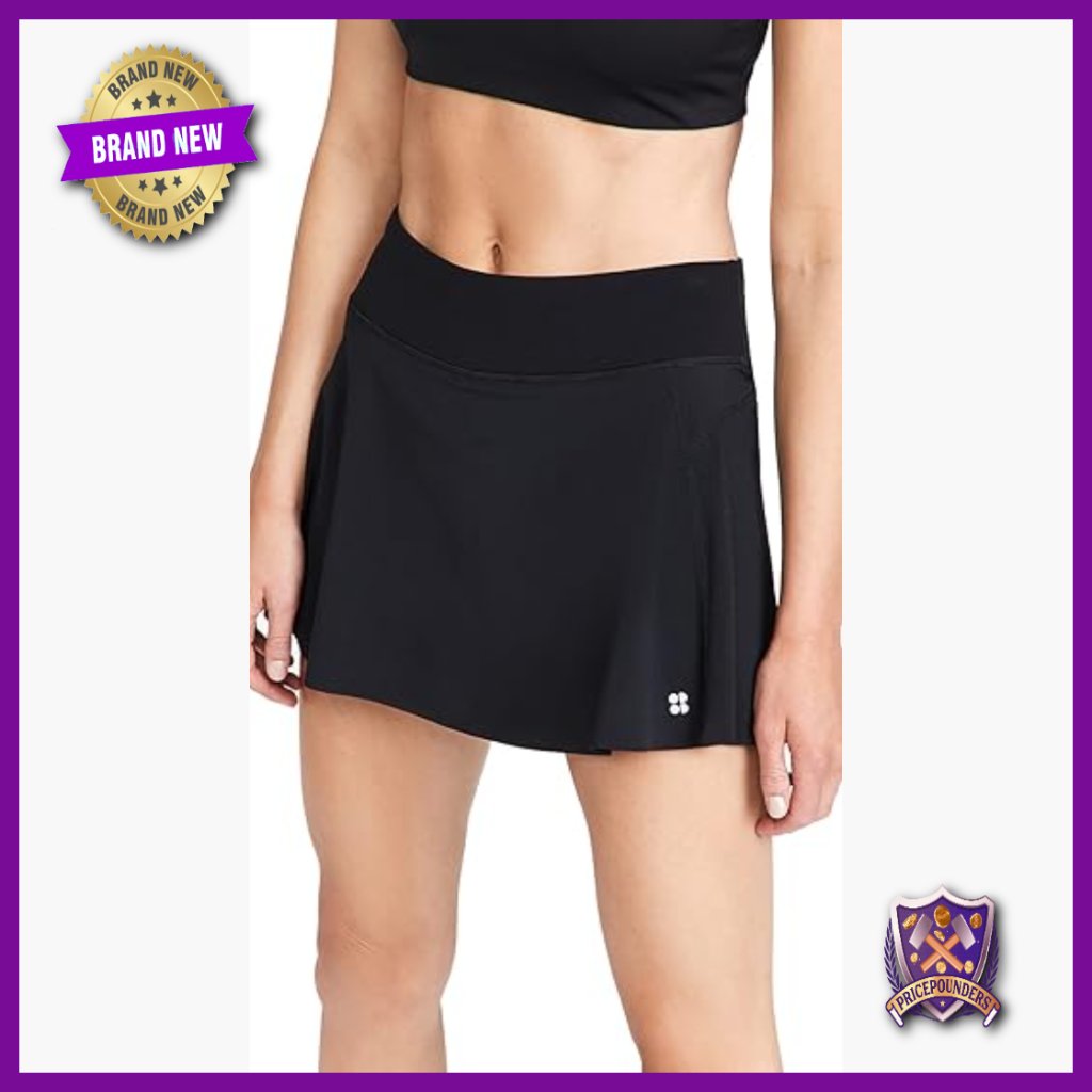 High Rise Tennis Skort With Sweat-Wicking Fabric, Regular Fit